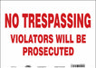 Safety Sign 10 in x 14 in Vinyl