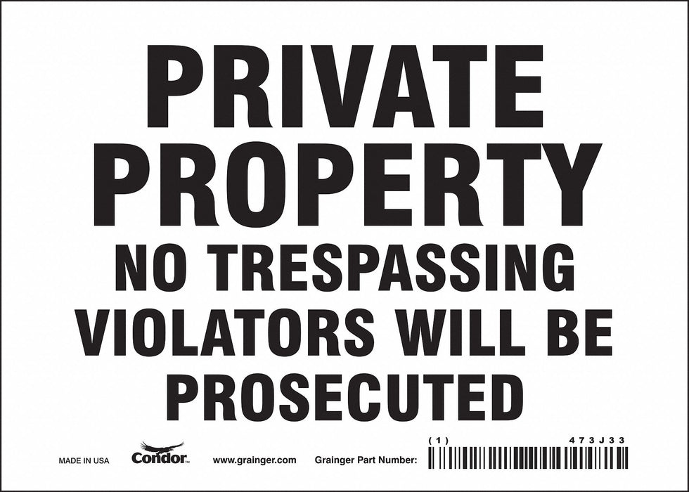 Safety Sign 5 in x 7 in Vinyl