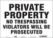 Safety Sign 10 in x 14 in Vinyl