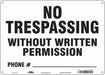Safety Sign 10 in x 14 in Polyethylene