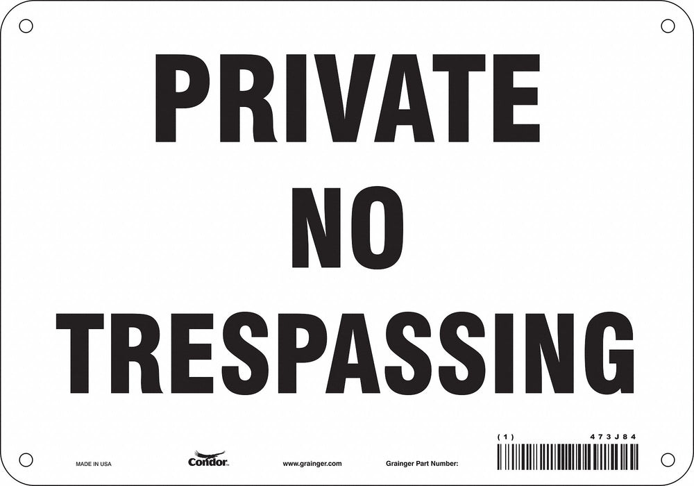 Safety Sign 7 inx10 in Polyethylene