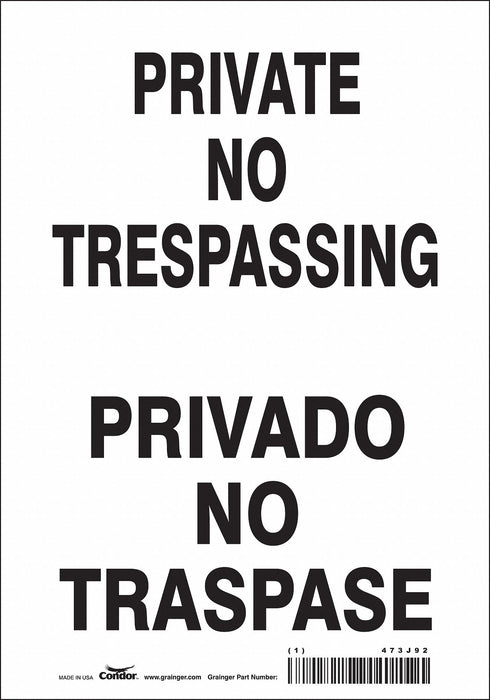 Safety Sign 10 in x 7 in Vinyl