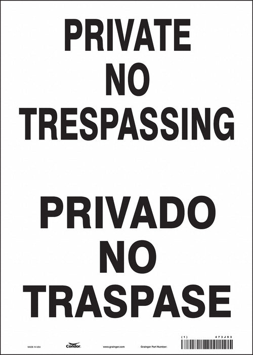 Safety Sign 14 in x 10 in Vinyl