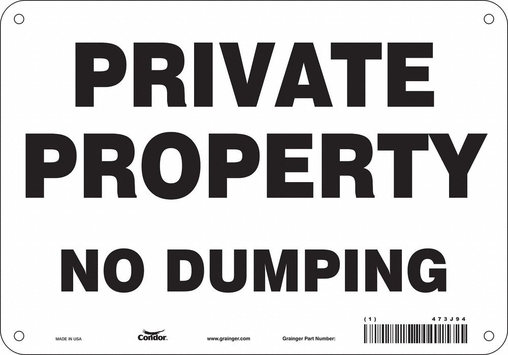 Safety Sign 7 in x 10 in Aluminum