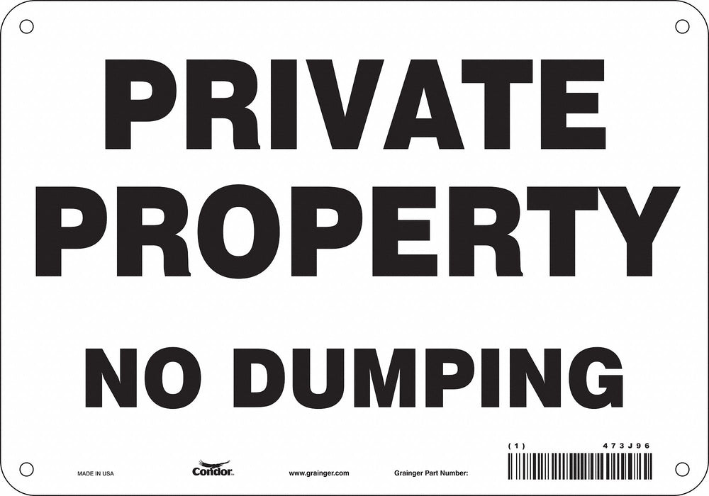Safety Sign 7 in x 10 in Polyethylene