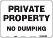Safety Sign 10 in x 14 in Polyethylene