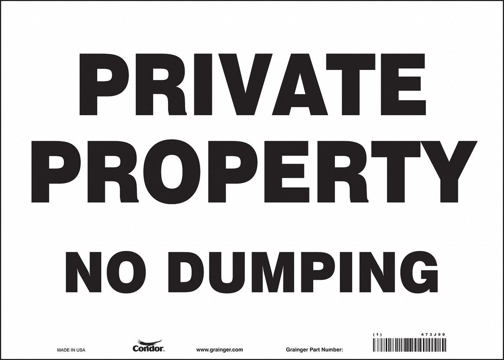 Safety Sign 10 inx14 in Vinyl