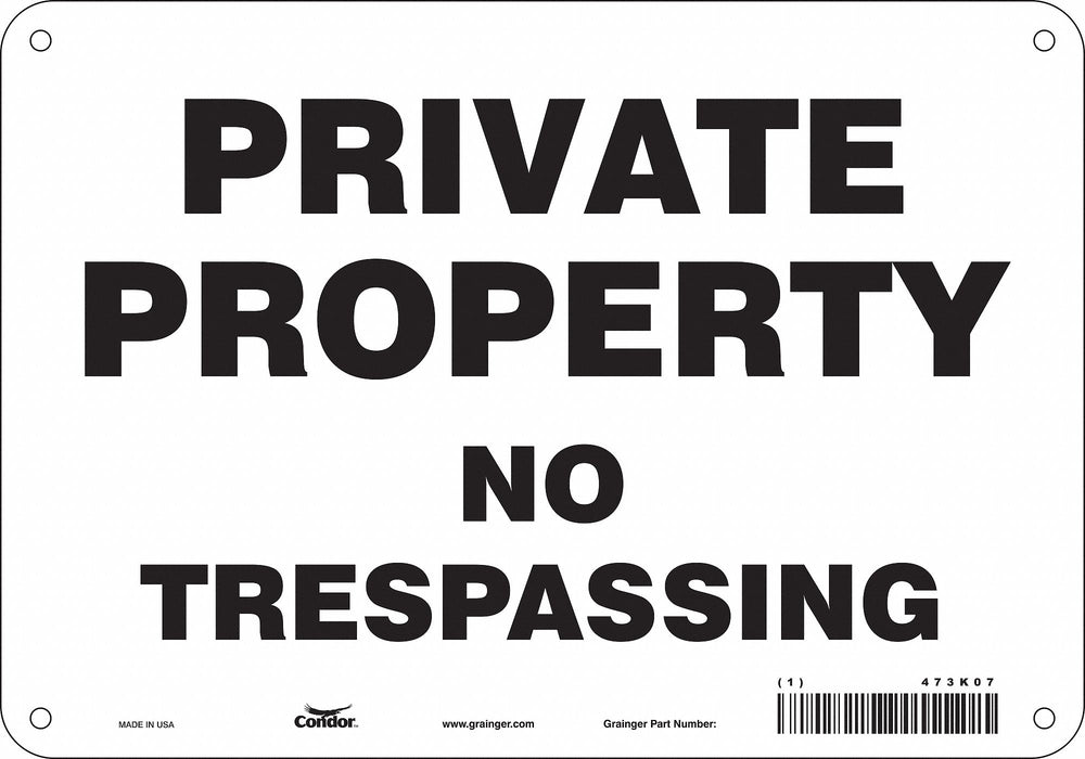 Safety Sign 7 in x 10 in Aluminum