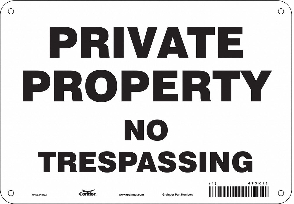 Safety Sign 7 inx10 in Polyethylene
