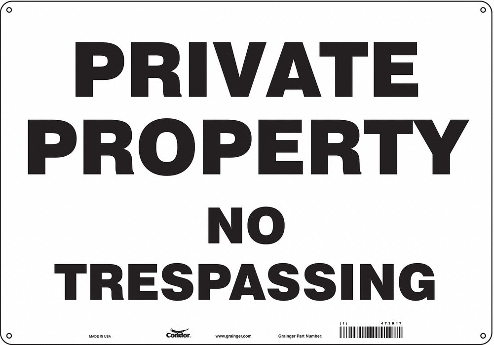 Safety Sign 14 in x 20 in Polyethylene