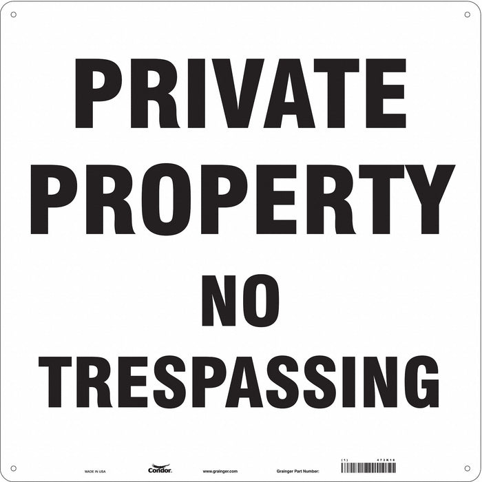 Safety Sign 18 in x 18 in Polyethylene