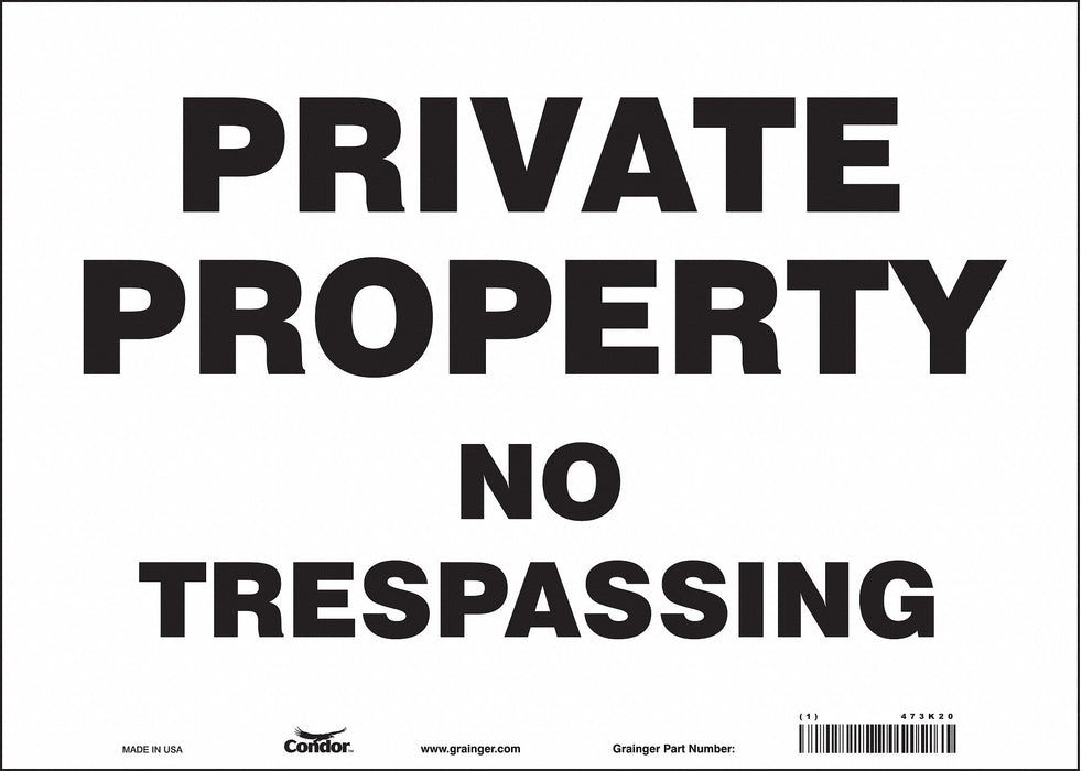 Safety Sign 10 inx14 in Vinyl