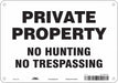 Safety Sign 7 in x 10 in Aluminum