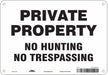 Safety Sign 7 inx10 in Polyethylene