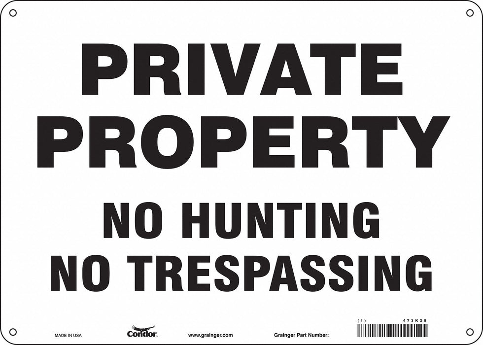 Safety Sign 10 inx14 in Polyethylene