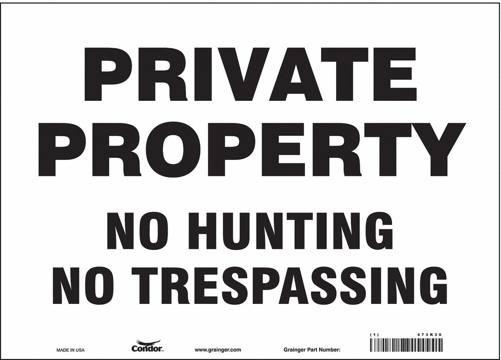 Safety Sign 10 in x 14 in Vinyl