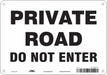 Safety Sign 7 in x 10 in Aluminum