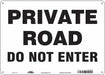 Safety Sign 10 inx14 in Aluminum