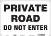 Safety Sign 10 inx14 in Polyethylene
