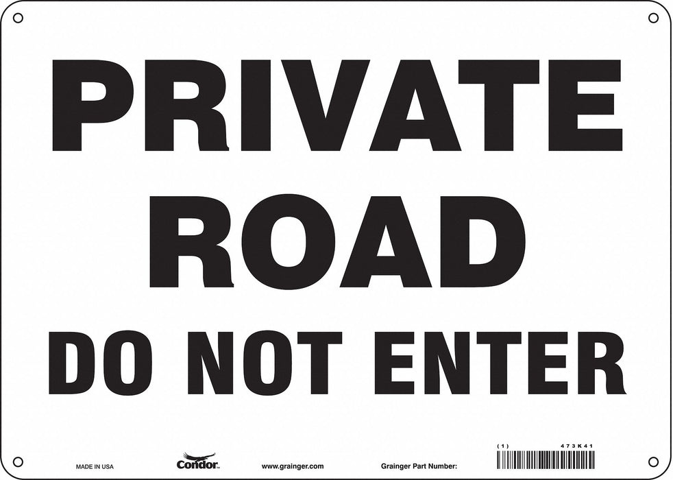 Safety Sign 10 inx14 in Polyethylene