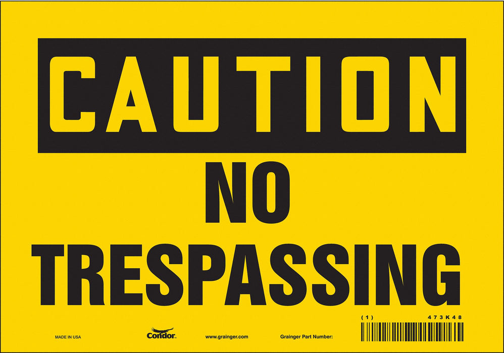 Safety Sign 7 in x 10 in Vinyl
