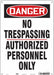 Safety Sign 14 in x 10 in Polyethylene