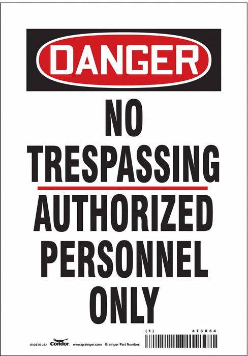 Safety Sign 10 in x 7 in Vinyl