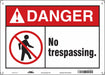 Safety Sign 10 inx14 in Aluminum