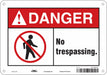 Safety Sign 7 in x 10 in Polyethylene