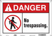 Safety Sign 10 inx14 in Polyethylene