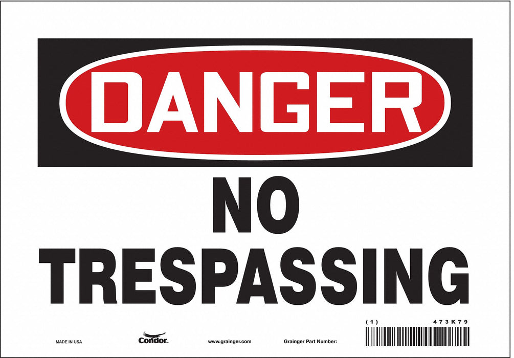 Safety Sign 7 in x 10 in Vinyl