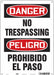 Safety Sign 14 inx10 in Aluminum