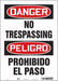 Safety Sign 14 in x 10 in Vinyl