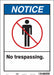 Safety Sign 14 in x 10 in Vinyl