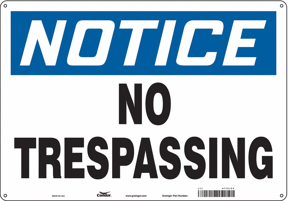 Safety Sign 14 inx20 in Polyethylene