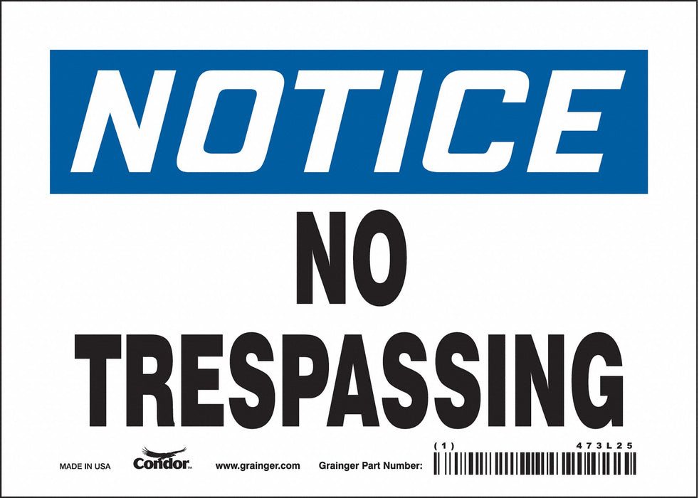 Safety Sign 5 in x 7 in Vinyl