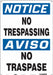 J7002 Safety Sign 20 in x 14 in Polyethylene