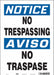 J7002 Safety Sign 14 in x 10 in Vinyl
