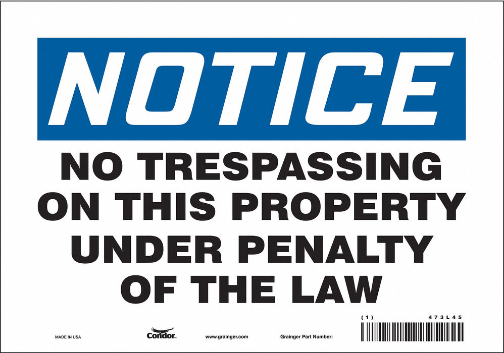 Safety Sign 7 in x 10 in Vinyl