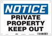 Safety Sign 7 in x 10 in Aluminum