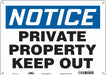 Safety Sign 10 in x 14 in Aluminum