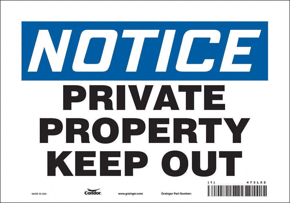 Safety Sign 7 inx10 in Vinyl