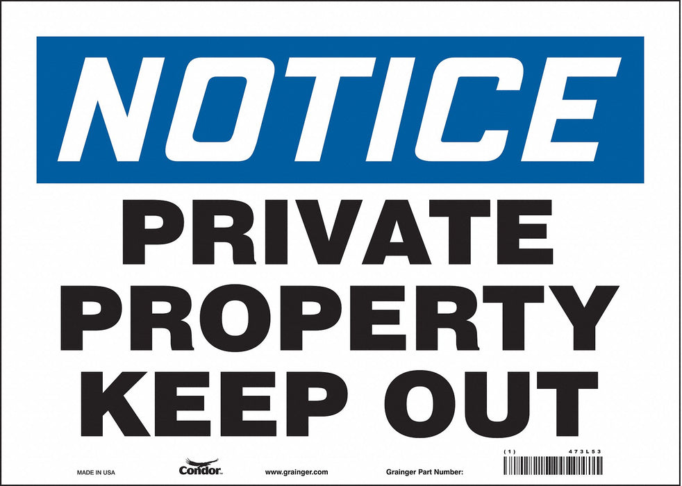Safety Sign 10 in x 14 in Vinyl