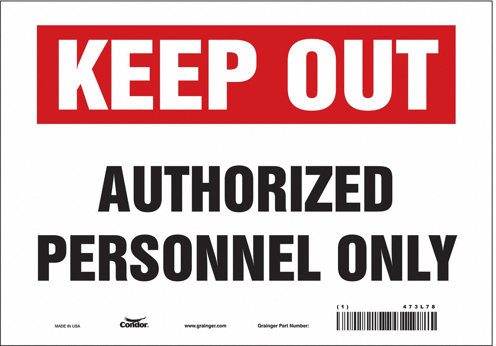 Safety Sign 7 inx10 in Vinyl