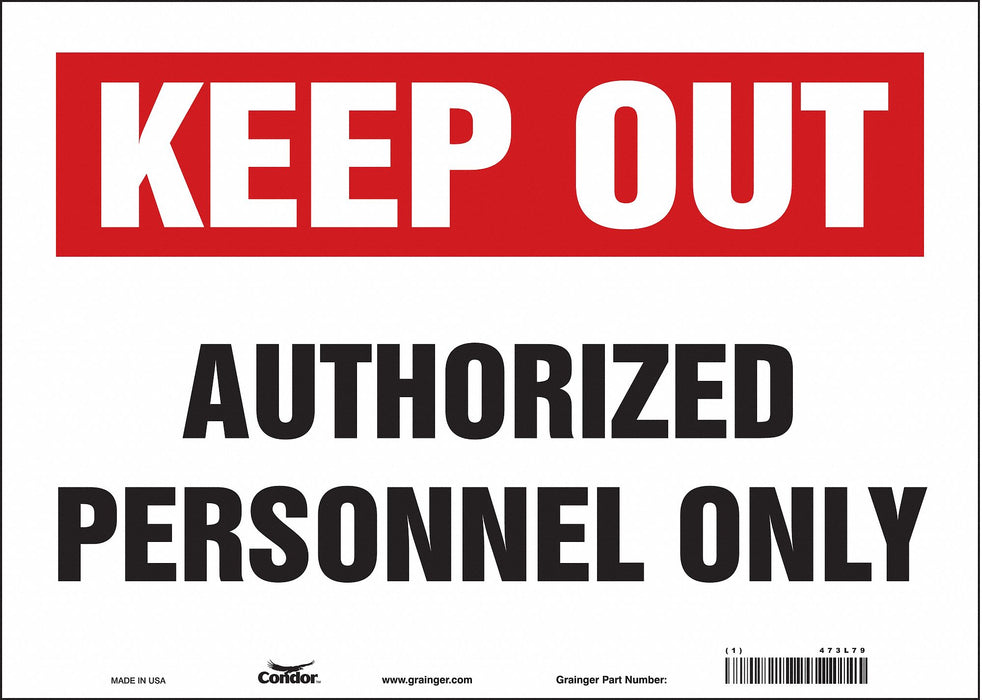 Safety Sign 10 inx14 in Vinyl