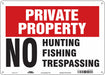 Safety Sign 10 in x 14 in Polyethylene