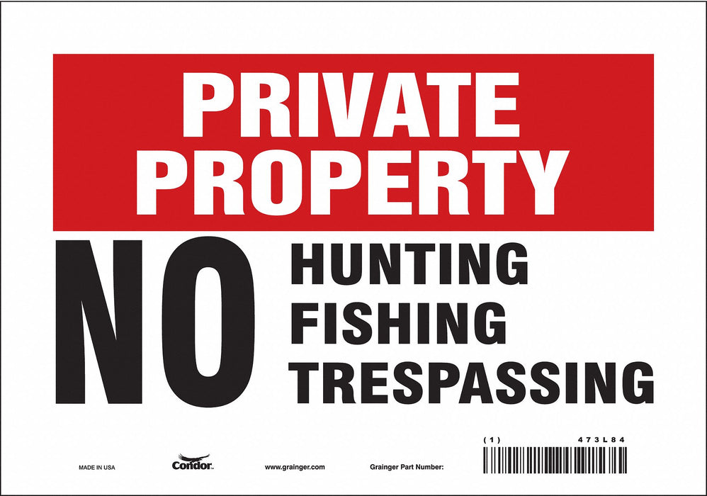 Safety Sign 7 in x 10 in Vinyl