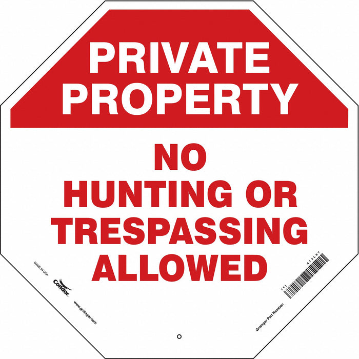 Safety Sign 24 in x 24 in Aluminum