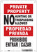 Safety Sign 10 in x 7 in Aluminum