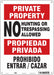 Safety Sign 14 in x 10 in Polyethylene
